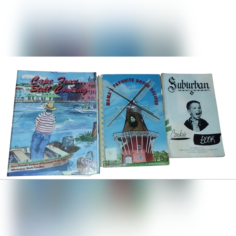 Set of Three Vintage Cookbooks